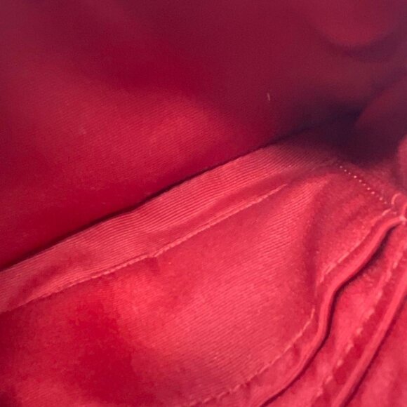 EUC Coach Signature Red Stripe Wristlet - Picture 7 of 9